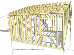 Surélévation d'une maison individuelle à Nantes - 44